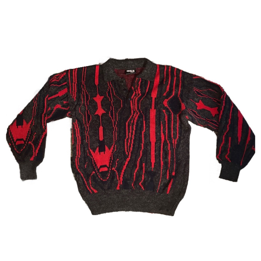 Women’s Red and Black Sweater